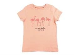 Name It peach bud printet glitter t-shirt